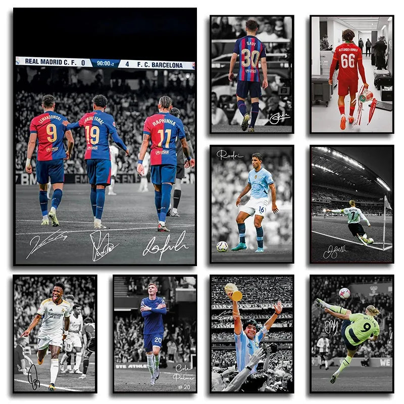 Iconic Football Player Poster - Room Decor Must-Have