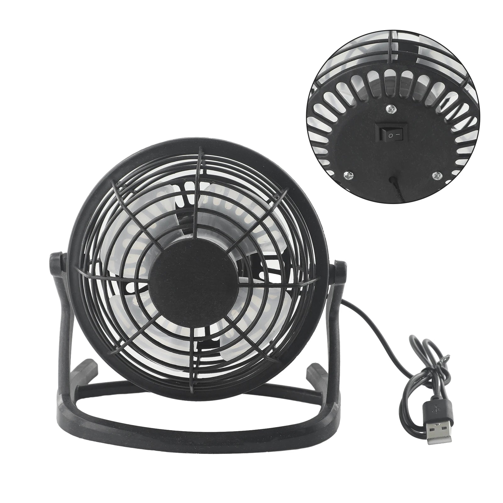 Portable Fans USB Fan 15*9*14.5cm ABS+Electronic Components Blue/Black Convenient Home UseUltra Quiet Practical
