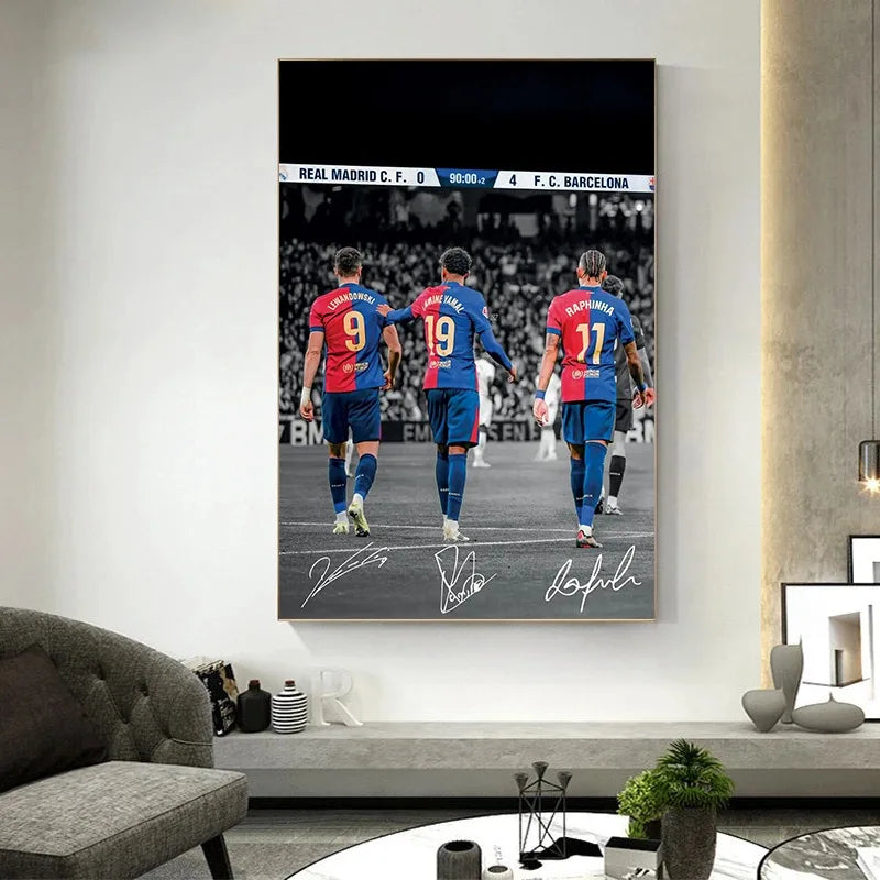 Iconic Football Player Poster - Room Decor Must-Have