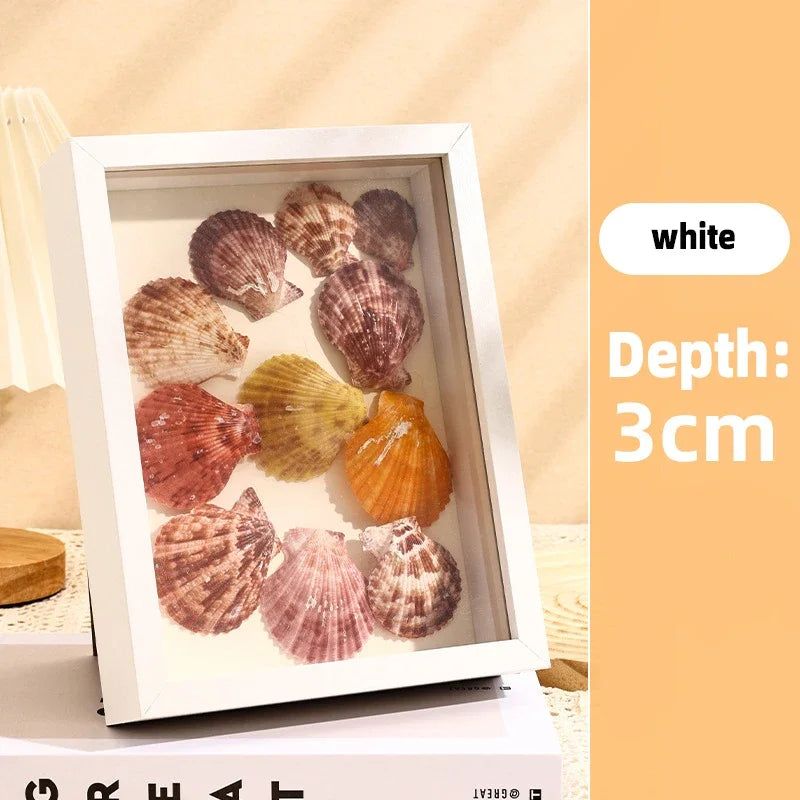 3D Wooden Picture Frames Depth 3cm 5cm Dried Flower Specimen Holder Handmade DIY Handwork Display Phote Frame Home Decoration