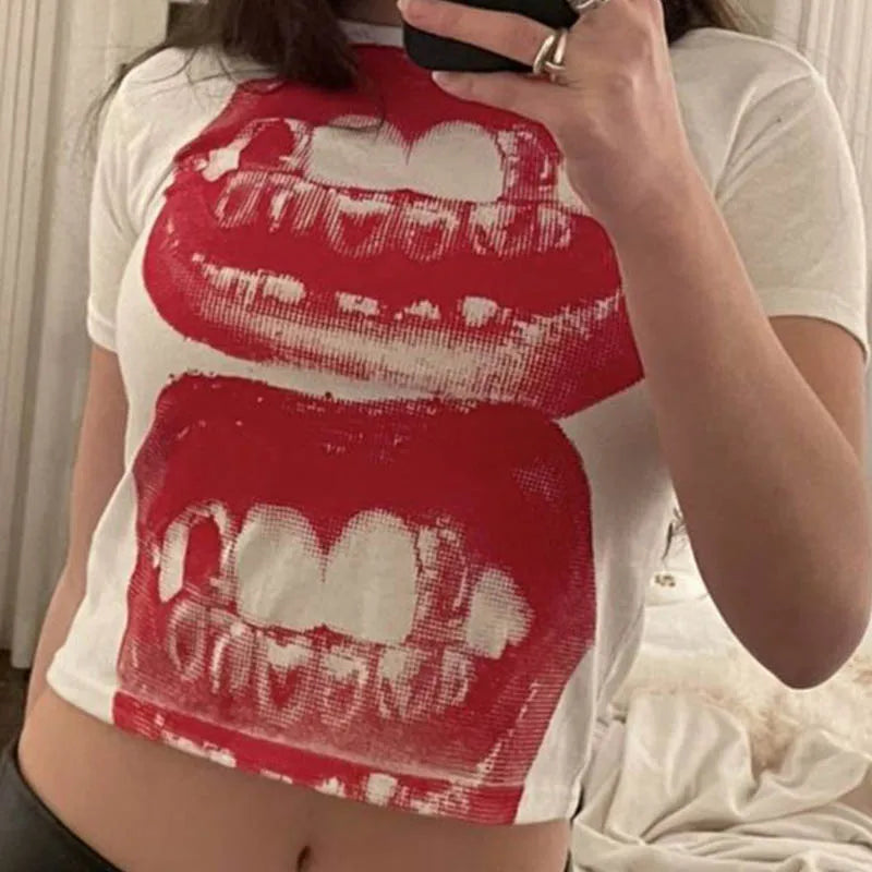Vintage Y2K Streetwear Baby Tee